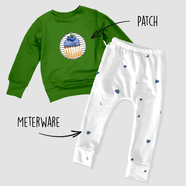 Patch / Aufnäher  - Heidelbeermuffin